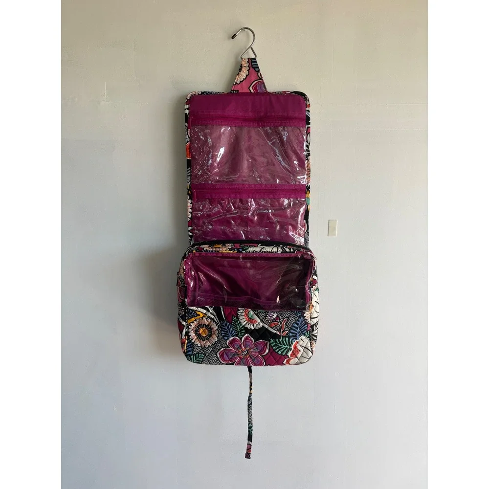Vera Bradley Hanging Travel toiletry  Organizer Quilted kawaii preppy Cosmetic